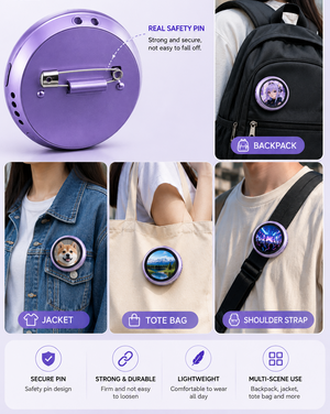 Digital Collectible Smart E-Badge Pin Anime Merch